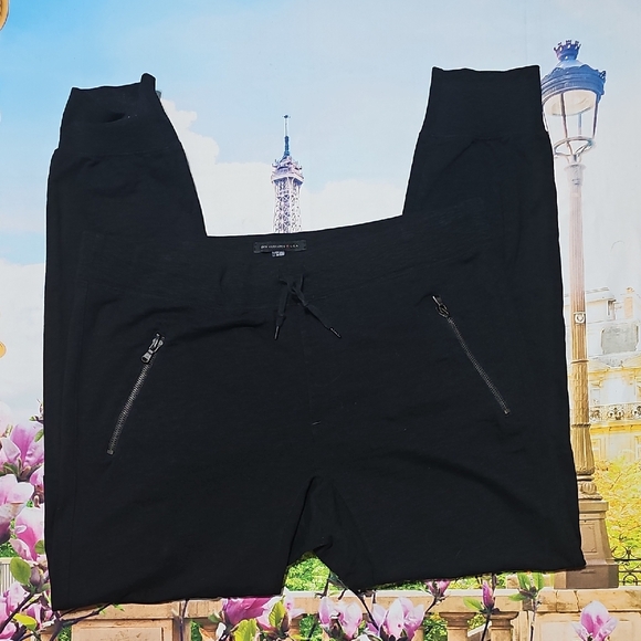 John Varvatos Black Joggers with Zipper Detail Size XL - Picture 1 of 7